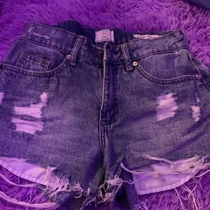 denim shorts💜